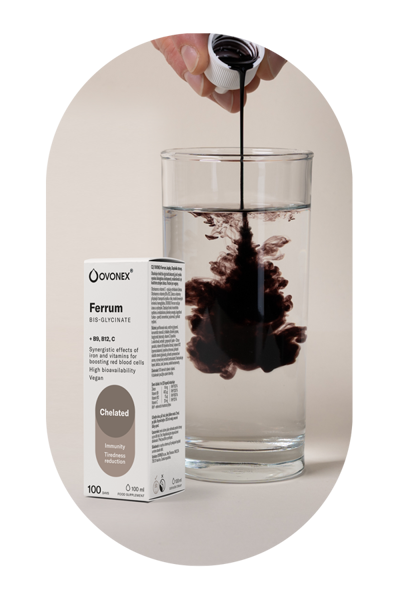 Železo minerálne kvapky