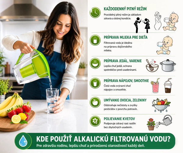 Filtračná alkalická kanvica