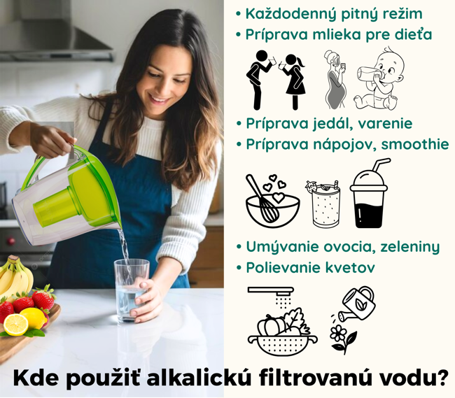 Alkalická ionizovaná voda použitie
