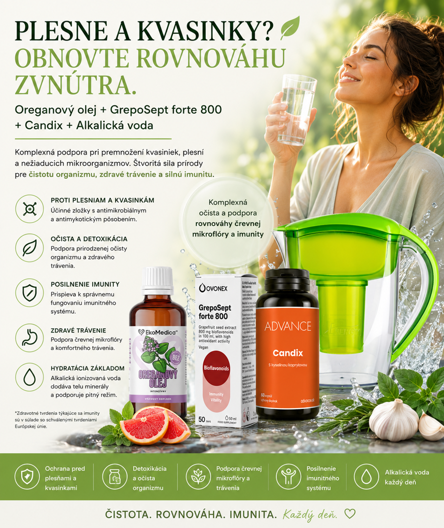 Alkalická voda + Oregano + Grapefruit extrakt