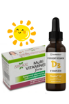 Vitamín D3 kvapky 30ml + Multi VITAMINERAL 30kps