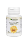 Vitamín D3 2000 IU • Starostlivosť o kosti, svaly a zuby 90tbl