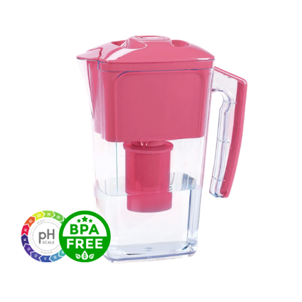 Alkalická filtračná kanvica Alcalic+ 2,5l • Ružová