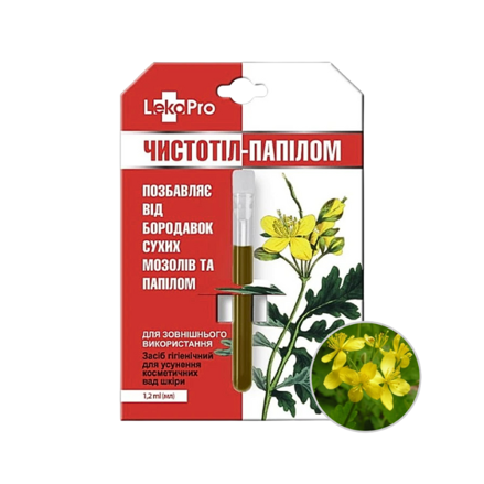 Lastovičník balzam • Bradavice Otlaky Papilómy 1,2ml