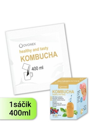 Darček k nákupu ♥ Kombucha osviežujúci instantný fermentovaný čierny čaj s probiotikami VZORKA 1ks