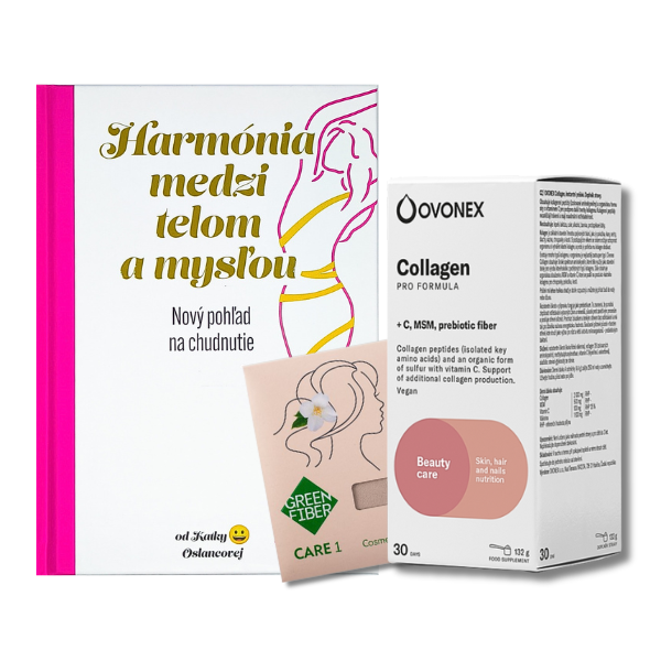 Harmónia set pre ženy • Kniha + Kolagén na pleť