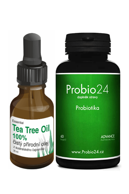 Tea Tree olej 25ml • Probiotiká 60kps • Multivitamíny 90kps