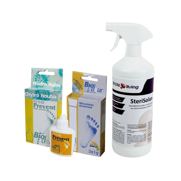 Múdra huba • Plesne na nohách + Dezinfekcia obuv