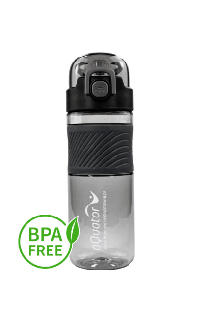 Fľaša na ionizovanú vodu aQuator Tritan/BPA FREE • Čierna 600ml