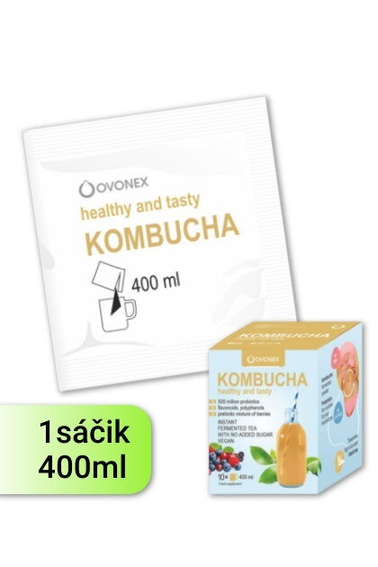 Kombucha 1x400ml • Osviežujúci instantný fermentovaný čierny čaj s probiotikami