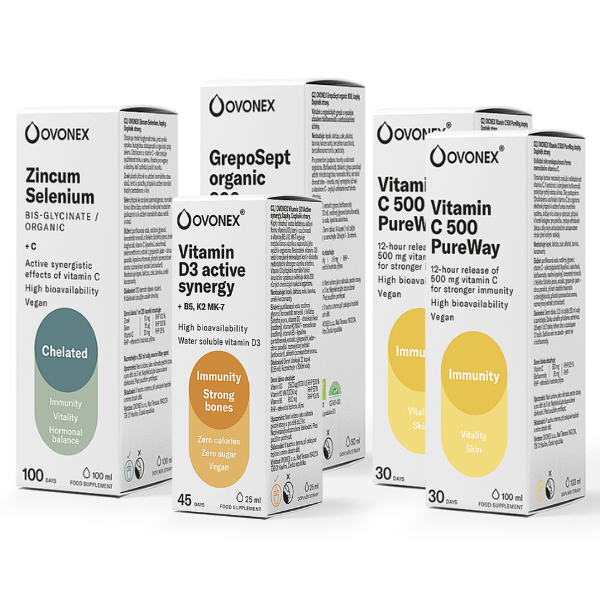 IMUNITA+ set • Vit C + Zn/Se + D3/K2 + GrepoSept
