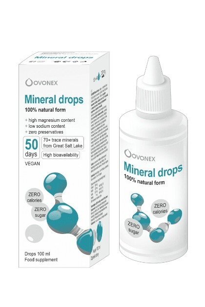 MINERAL 70+ DROPS liquid 100ml • Prekyslenie organizmu