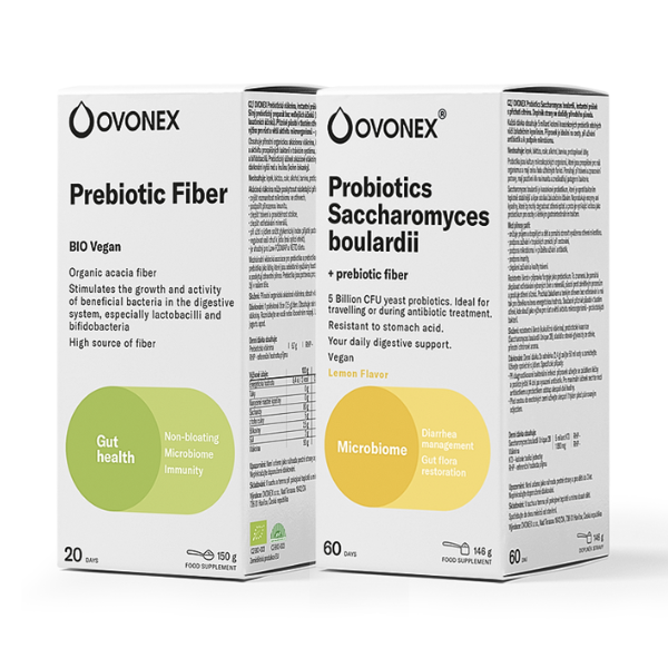 BIO Prebiotic Akáciová vláknina + Probiotiká Saccharomyces Boulardii