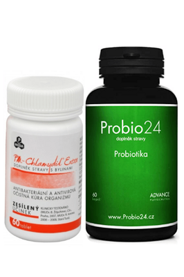 Chlamydil extra 60tbl • Probiotiká 60kps • Multivitamíny 30kps