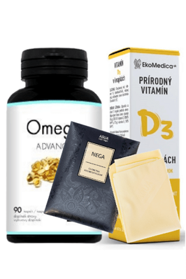 Omega-3 • Vitamín D3 + EKO Utierka na starostlivosť o pokožku