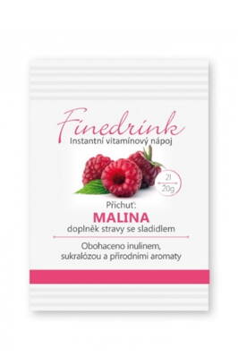 Darček k nákupu ♥ Finedrink MALINA • rozpustný nápoj s vitamínmi a minerálmi / 2litre